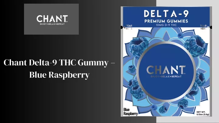 chant delta 9 thc gummy blue raspberry