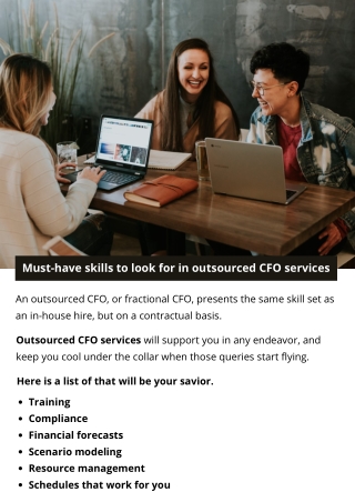 must have skills to look for in outsourced