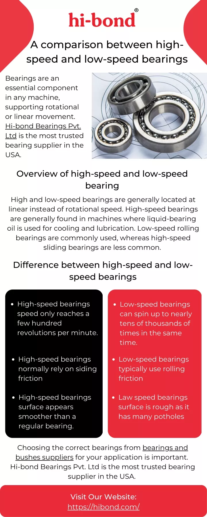 a comparison between high speed and low speed