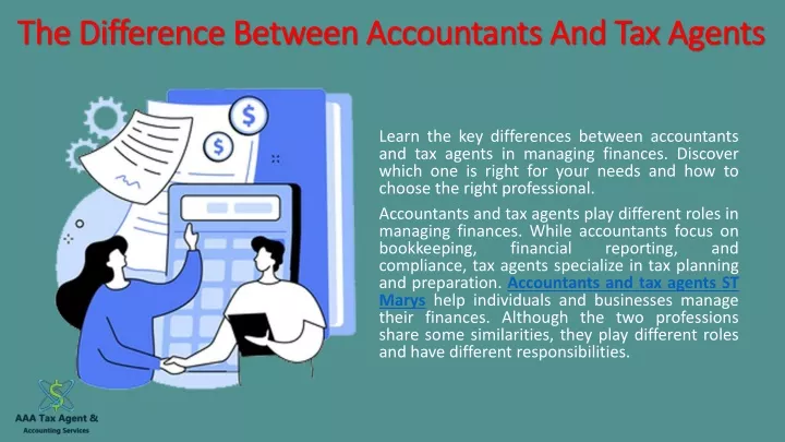 the difference between accountants and tax agents