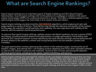 what are search engine rankings