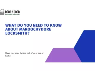 What Do You Need To Know About Maroochydore Locksmith