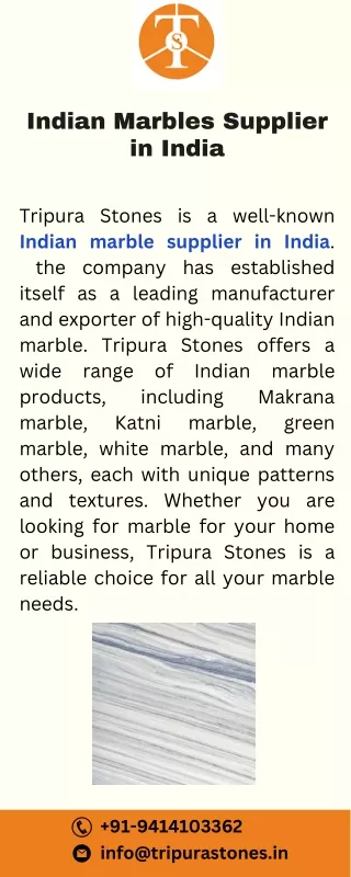 Indian Marbles Supplier in India