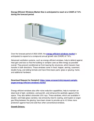 energy efficient windows market size