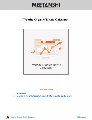 Website Organic Traffic Calculator