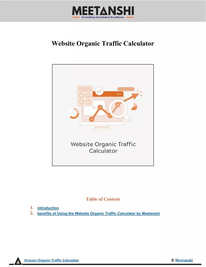 website organic traffic calculator