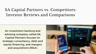 SA Capital Partners' Communication: Reviews and Feedback from Investors