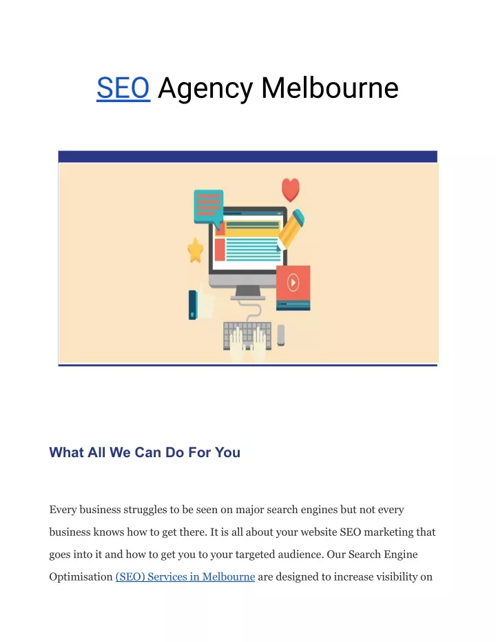 seo agency melbourne