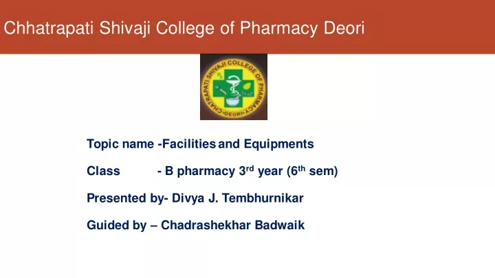 chhatrapati shivaji college of pharmacy deori