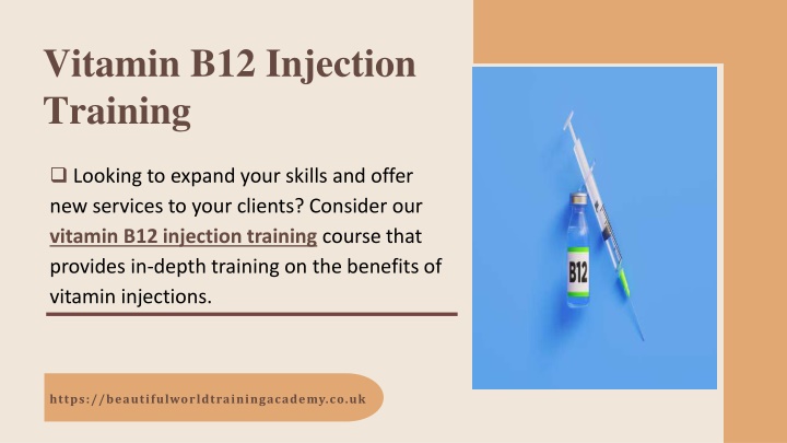 vitamin b12 injection training