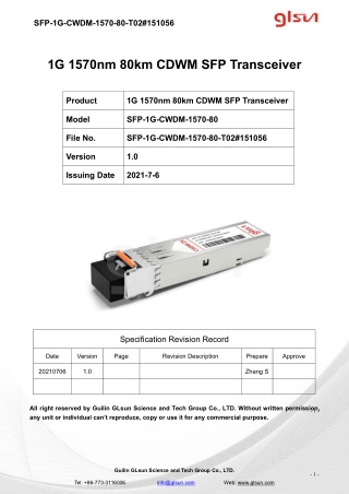 sfp 1g cwdm 1570 80 t02 151056
