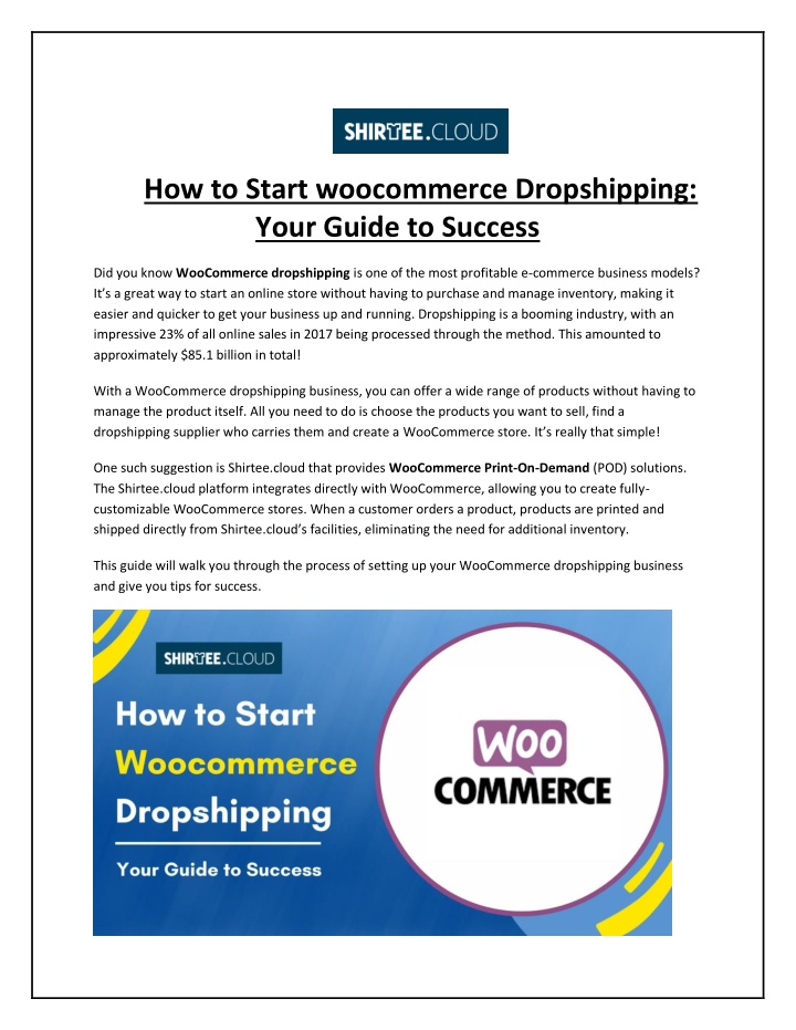 how to start woocommerce dropshipping your guide