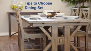 Tips to Choose Dining Set