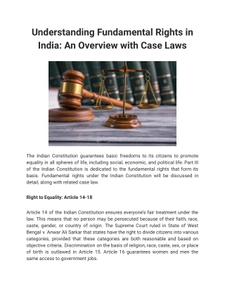understanding fundamental rights in india