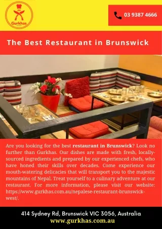 The Best Restaurant in Brunswick