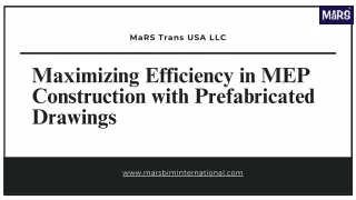 Maximizing Efficiency in MEP Construction with Prefabricated Drawings