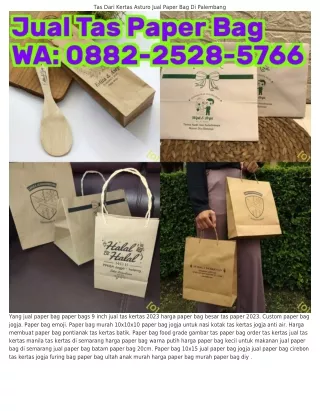 ౦88ᒿ.ᒿ5ᒿ8.5ᜪϬϬ (WA) Bikin Paper Bag Murah Di Jogja Jual Paper Bag 80x80