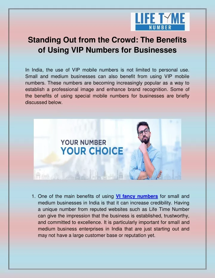standing out from the crowd the benefits of using
