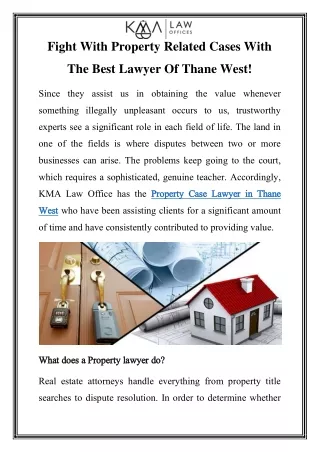Property Case Lawyer in Thane West  Call-7028064823