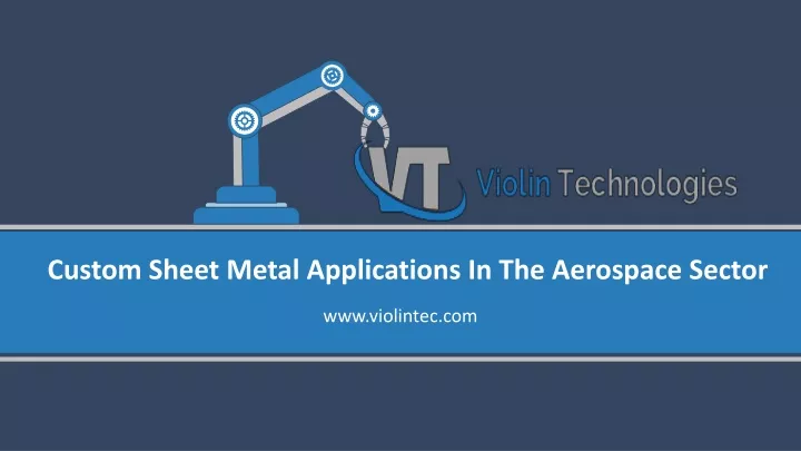 custom sheet metal applications in the aerospace