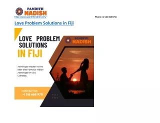 Love Problem Solutions In Fiji - pandithnadish