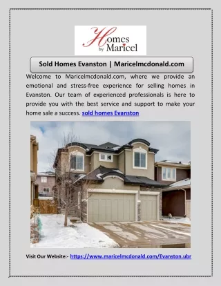 Sold Homes Evanston | Maricelmcdonald.com