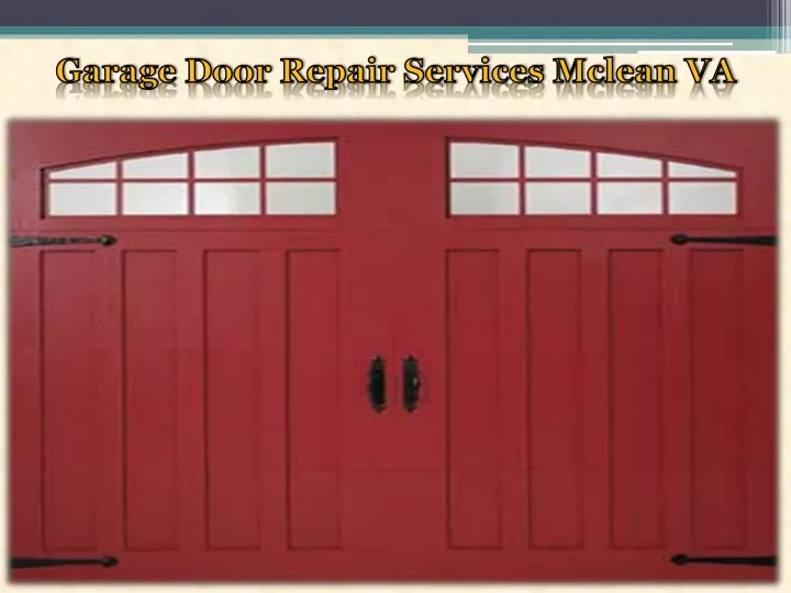 garage door repair services mclean va