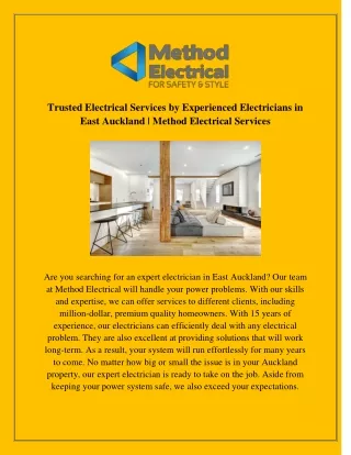 Trusted Electrical Services by Experienced Electricians in East Auckland