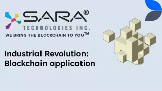 industrial revolution blockchain application