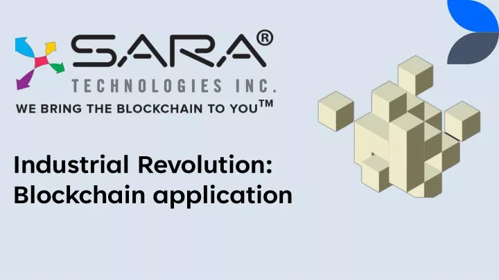 industrial revolution blockchain application