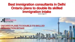 Best immigration consultants in Delhi Ontario plans to