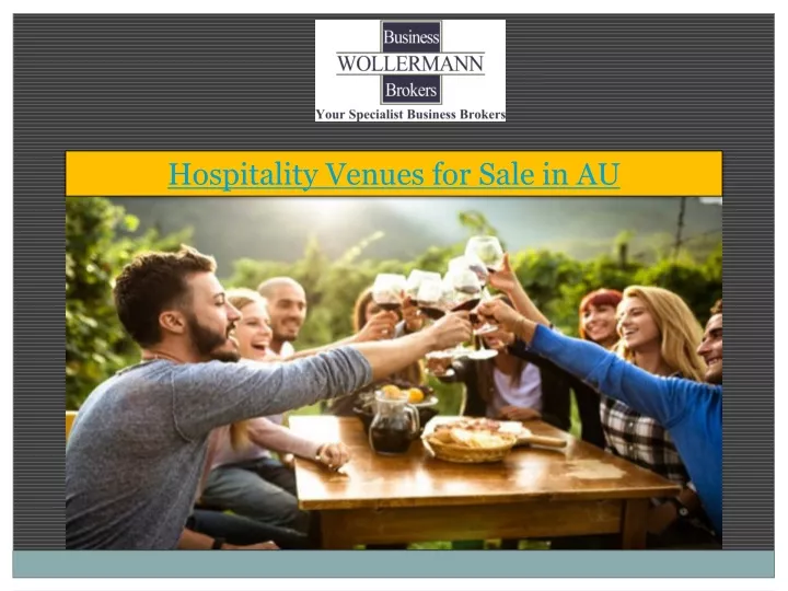 hospitality venues for sale in au