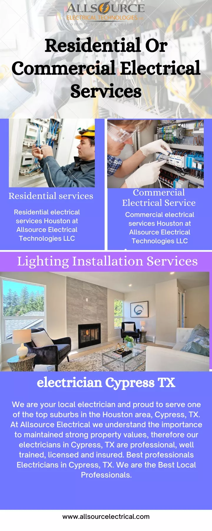 residential or commercial electrical services