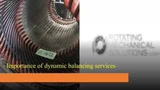 importance of dynamic balancing services