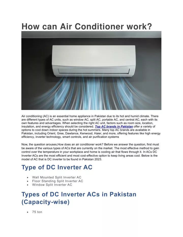 PPT - How Does Air Conditioner Work PowerPoint Presentation, Free ...