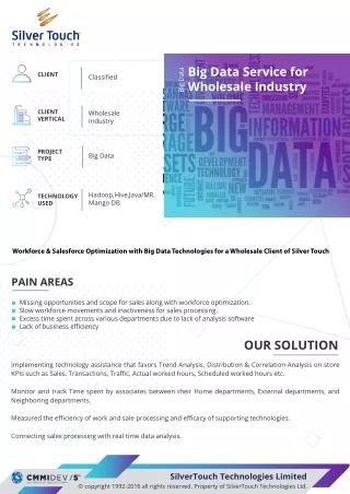 Case Study on Big Data Service for Wholesale Industry - Silver Touch Technologie