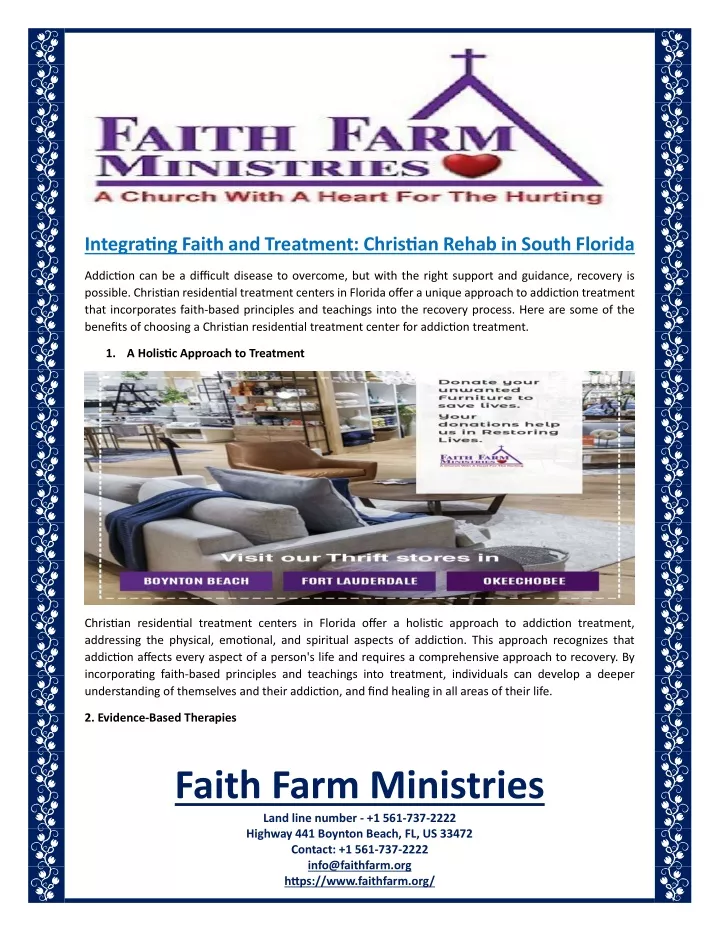 integrating faith and treatment christian rehab