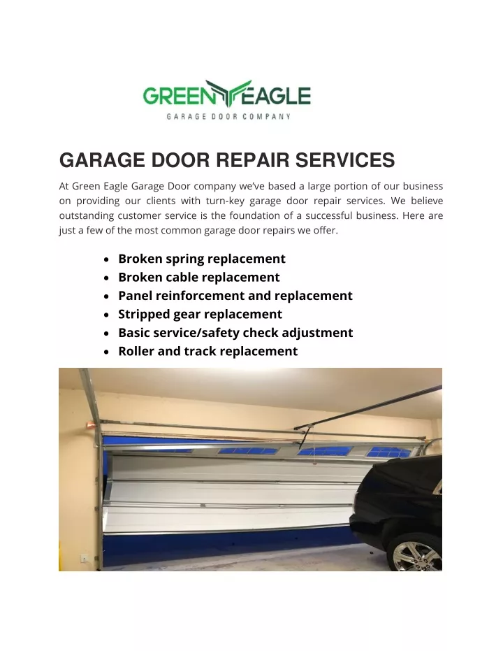 garage door repair services