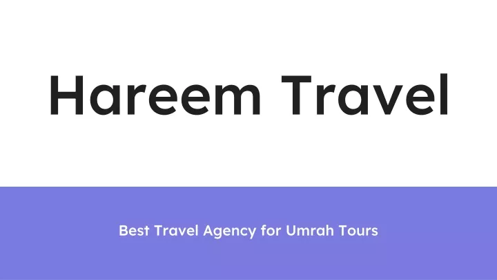 hareem travel