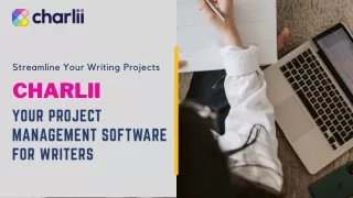Streamline Your Writing Projects By Charlii  Your Project Management Software for Writers