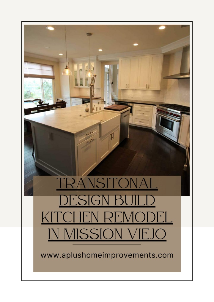 transitonal design build kitchen remodel