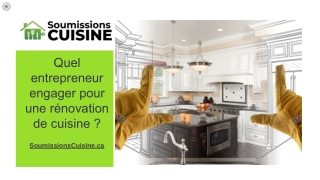Recevez gratuitement 3 soumissions pour votre projet de rénovation de cuisine