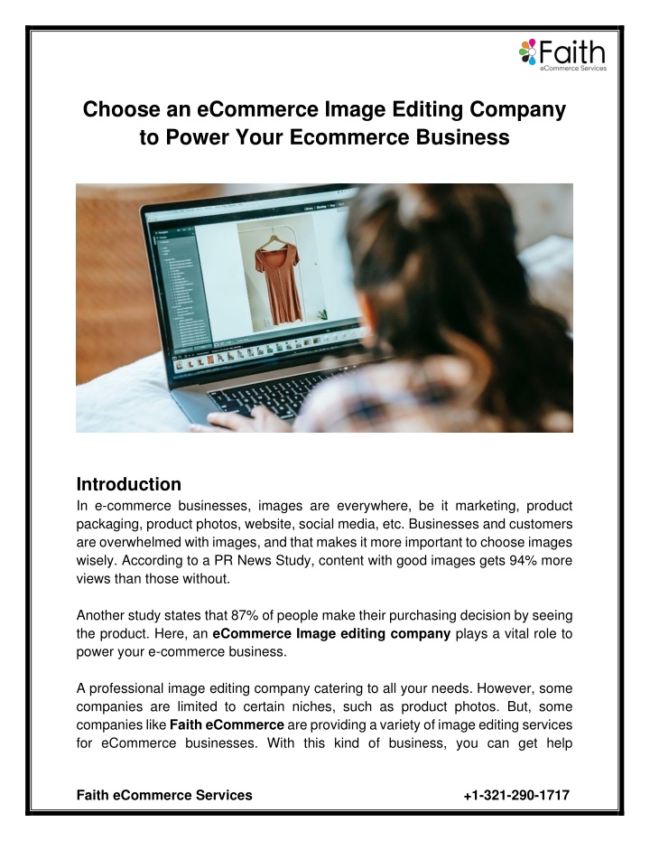 choose an ecommerce image editing company