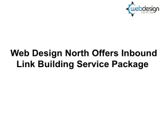web design north offers inbound link building