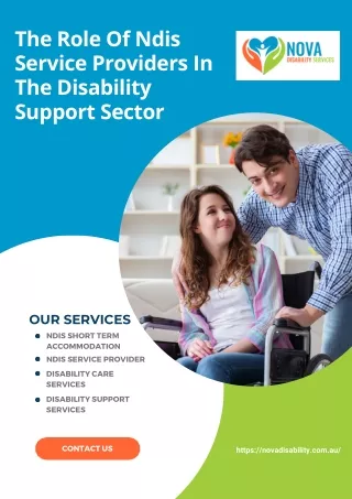 The Role Of Ndis Service Providers In The Disability Support Sector