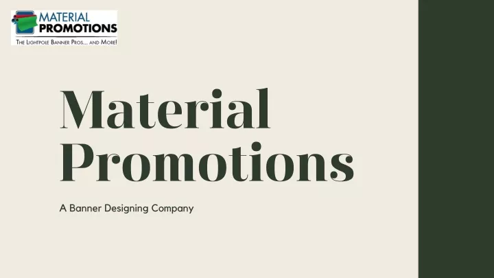 material promotions a banner designing company