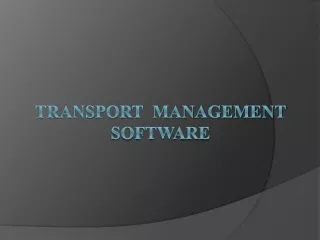 Transport  Management Software - Free Demo