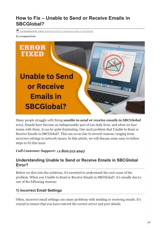 localgeekshelp.com-How to Fix  Unable to Send or Receive Emails in SBCGlobal