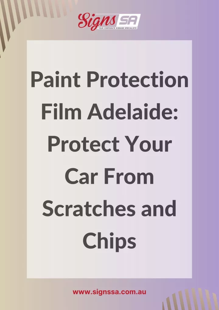 paint protection film adelaide protect your