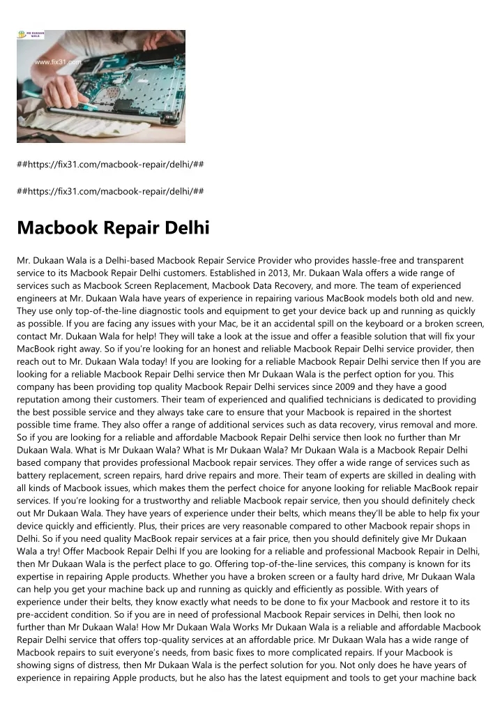 https fix31 com macbook repair delhi